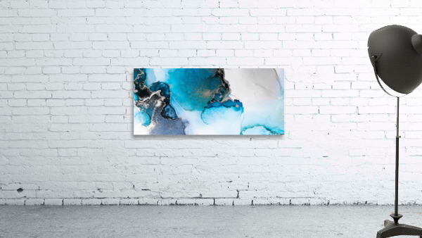 Marble blue and silver Wall Preview