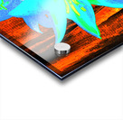 Abstract Vibrant Neon  Trio of Lilies Acrylic print