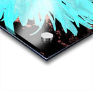 Abstract Turquoise Daisy Flower Acrylic print