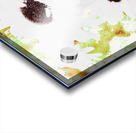  Abstract White Daises on a Green Background Acrylic print