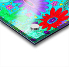 Abstract Flowers on a Coloured Background Acrylic print