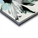 Dark Lime Daisy Flower on an Abstract Pale Background Acrylic print