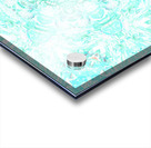  Abstract Colours Collide in Lime Greens and Whites  Acrylic print