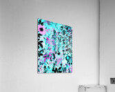 Cyan and Pink Scottish Highlands Garden Acrylic Print