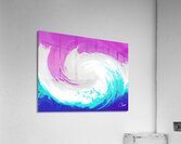 Abstract Vibrant Swirling Melting Forest Acrylic Print