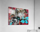 Darkly Inverted Poster Colour Lilies Acrylic Print