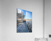 Frosty Nature Path Through the Scottish Highlands Acrylic Print