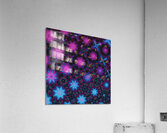 Abstract Neon Kaleidoscope Shapes  Acrylic Print