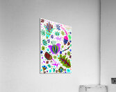 Abstract Vibrant Whimsical Flowers Acrylic Print