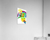 Abstract Dinosaur Romp Acrylic Print