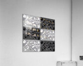 Abstract Monochrome Neurographic Design Acrylic Print