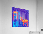 Tunnel Phone Box Lama and Randomness in the Scottish Highlands  Acrylic Print