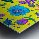 Abstract Floral Nature Design Metal print