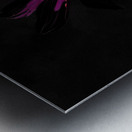 Abstract Single Glowing Cone Flower Metal print