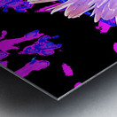 Abstract Summer Daisy Flower in Pinks and Purples  Metal print