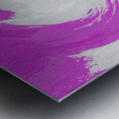 Abstract Vibrant Swirling Melting Forest Metal print