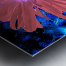 Abstract Red Daisy Metal print