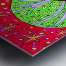 Five Abstract Doodle Trees Metal print