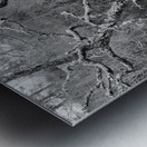 Black and White Winter in the Scottish Highlands Metal print