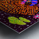 Abstract Whimsical Plants Metal print