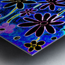 Abstract Garden At Night Metal print