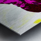 Abstract Pink and Purple Rose Metal print