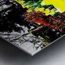  Abstract Cycling in the Scottish Highlands                                                                                                                     Metal print