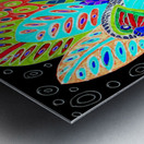 Abstract Pastel Birds Metal print