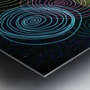 Abstract Colourful Spirals Metal print