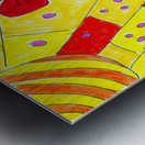 Abstract Colourful Elephant Metal print