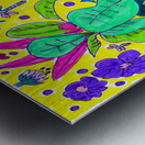 Abstract Floral Display Metal print