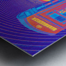 Tunnel Phone Box Lama and Randomness in the Scottish Highlands  Metal print