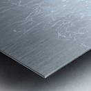  Abstract Linear Inverted Long Grass In the Mist Metal print