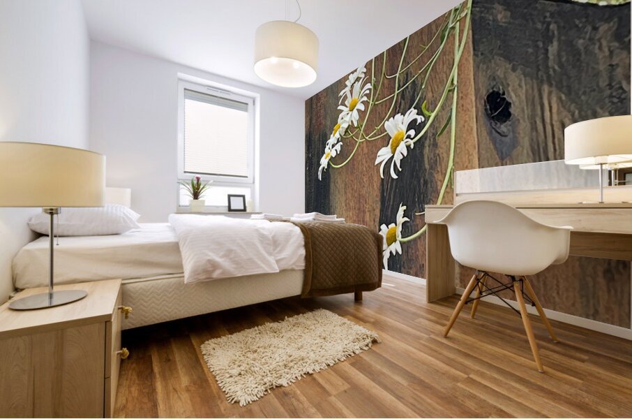  Impressionistic Summer Trailing Daises Mural print