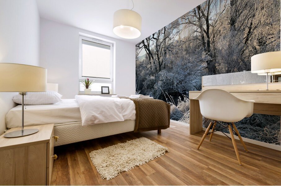 Winters Frosty Nature in the Scottish Highlands  Mural print