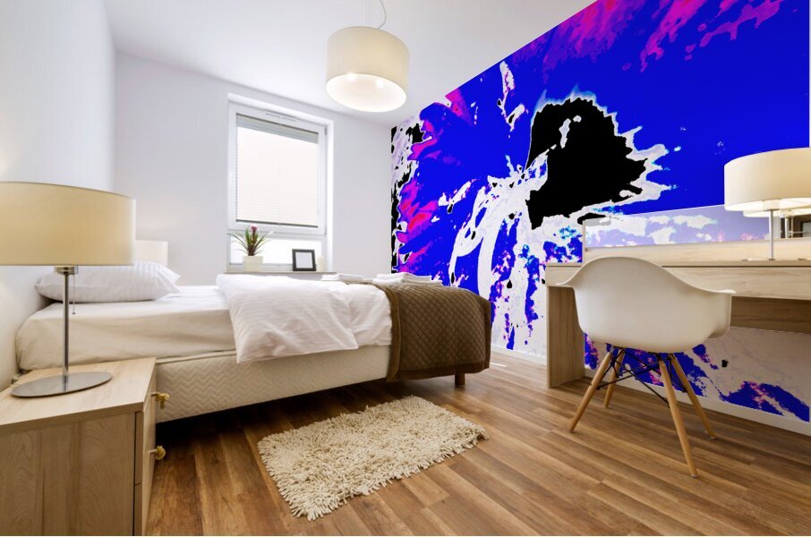Abstract Daisy Mural print