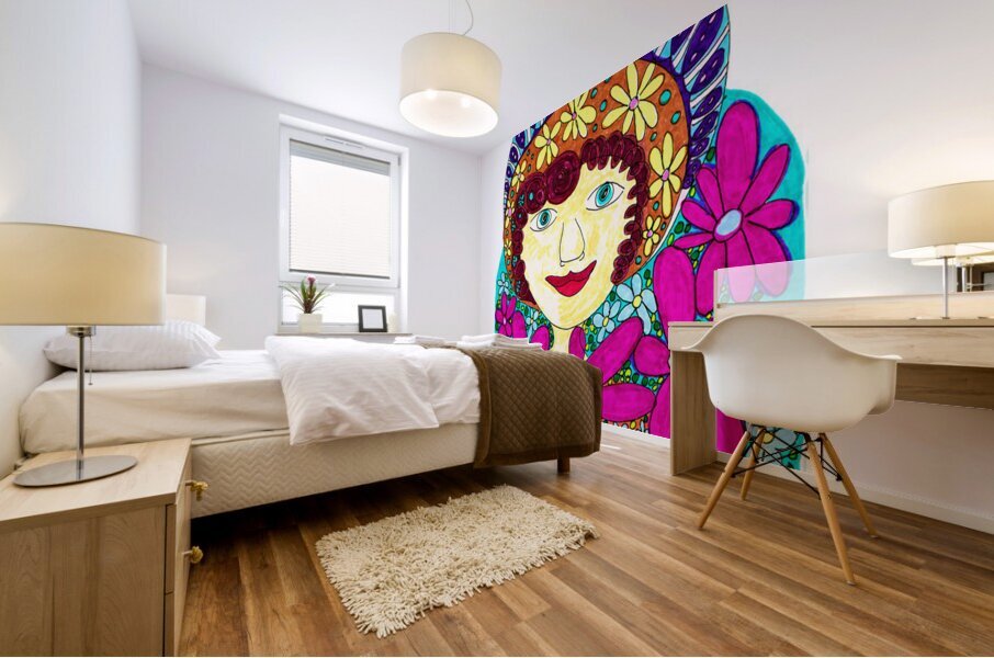 Abstract Feminine Mural print
