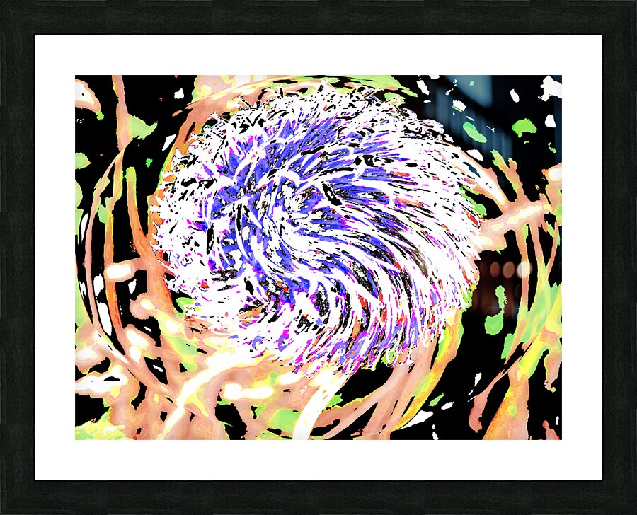  Abstract Swirling Woodland Plant Picture Frame print