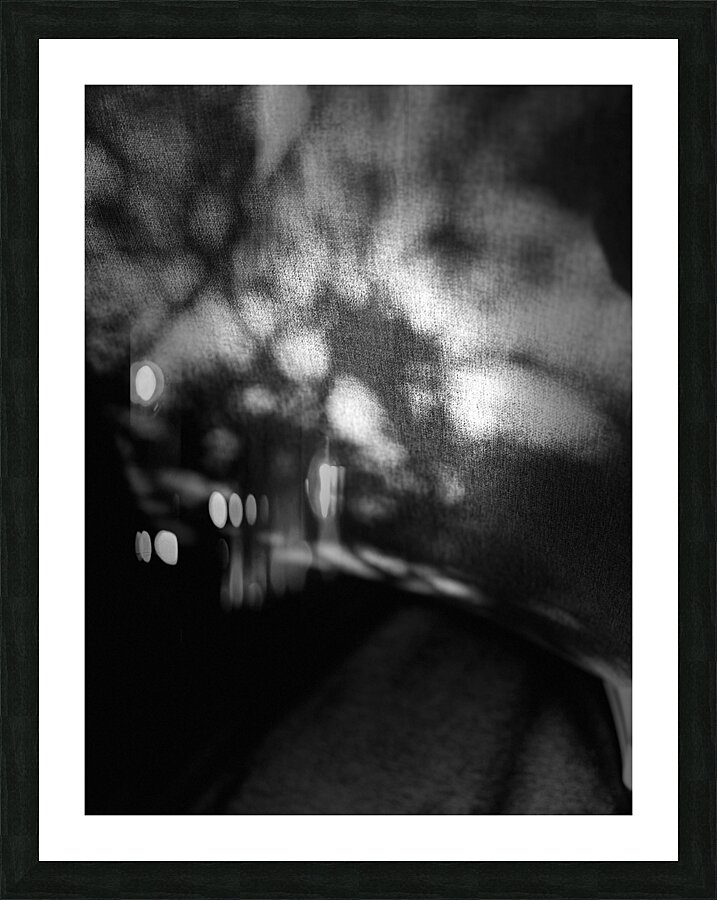Abstract Shadows in Black and White Picture Frame print