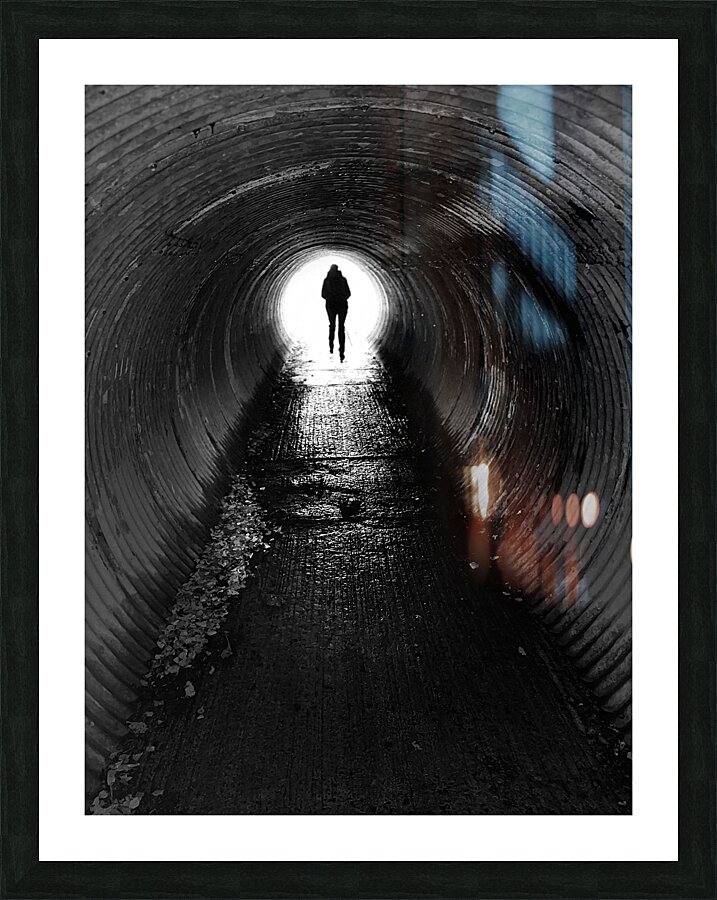  Scenes from the Trail -Through the Tunnel  Picture Frame print