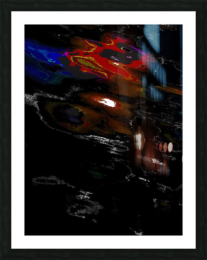 Abstract Vibrant Bold Colours Picture Frame print