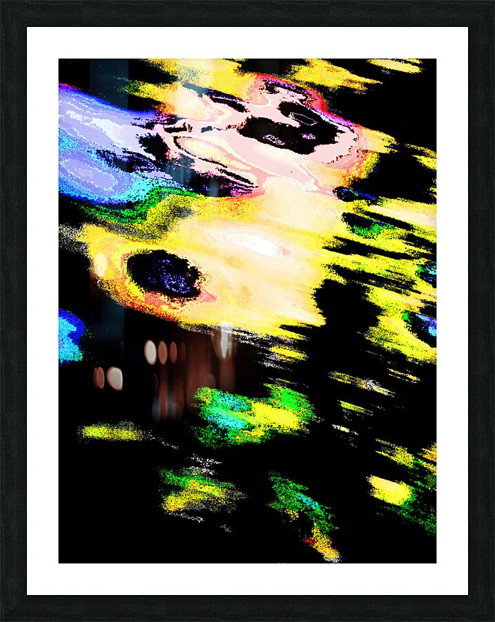 Abstract Chaotic Hues Picture Frame print