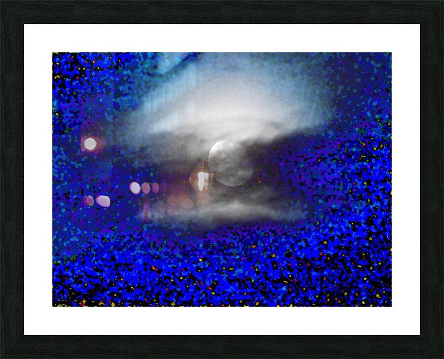 Abstract Mysterious Moon Picture Frame print