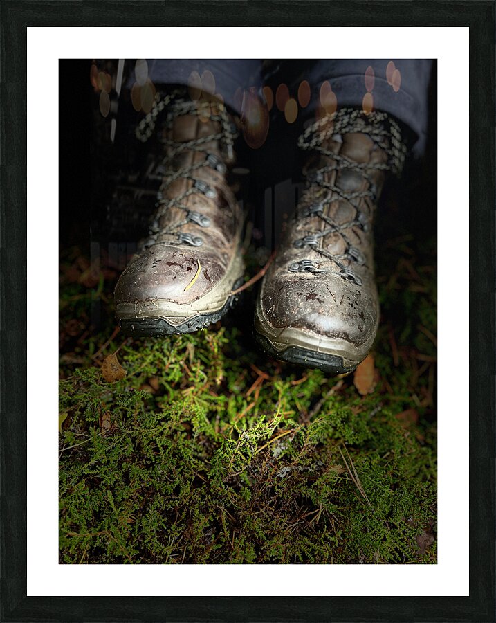 Scenes from the Trail- Muddy Boots Picture Frame print