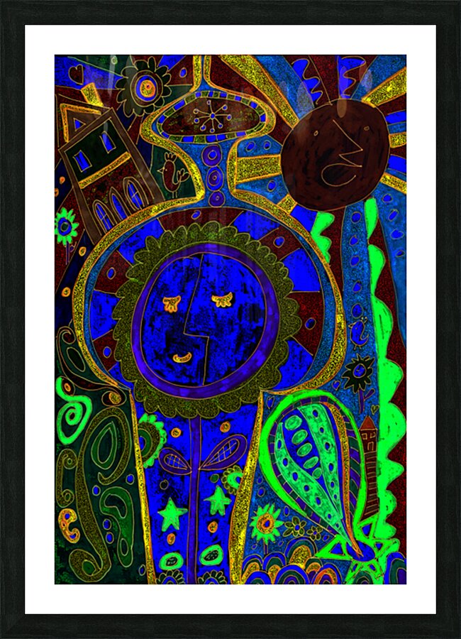 Abstract Dreamlike Dreaming Picture Frame print