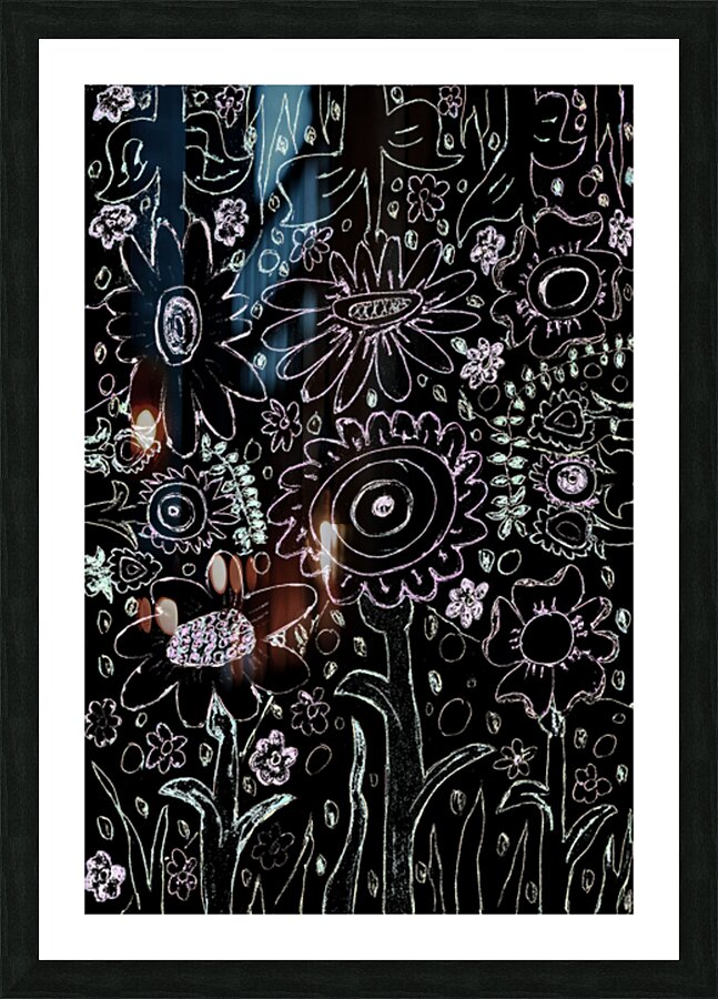 Abstract Patterned Florals Picture Frame print