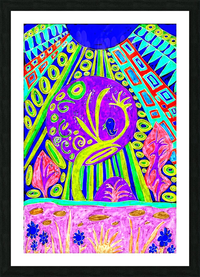 Abstract Vibrant Surreal Nature Picture Frame print