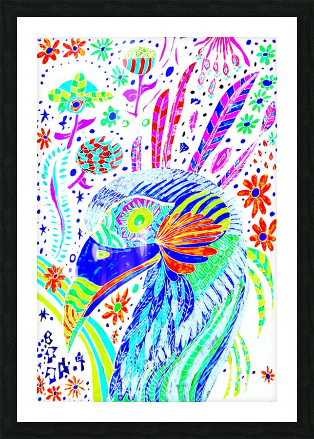 Abstract Pastel Avian Picture Frame print