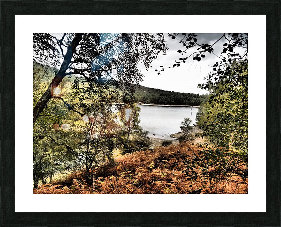 Loch Vaa Autumnal View                                                                                                                      Picture Frame print