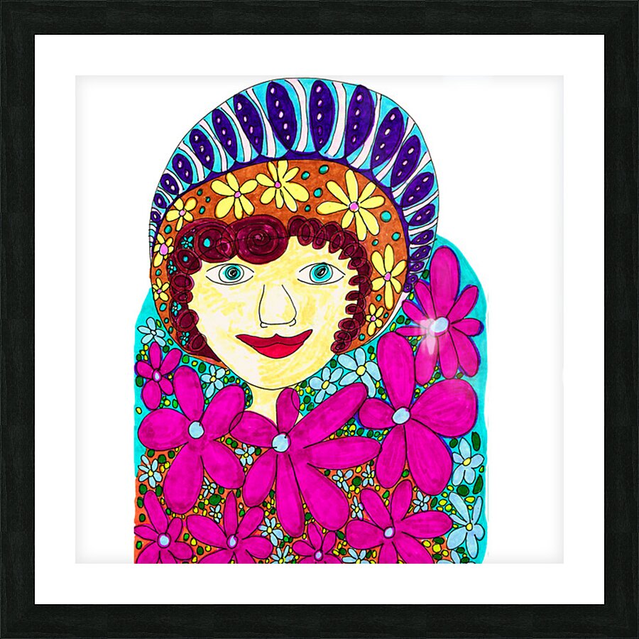 Abstract Feminine Picture Frame print